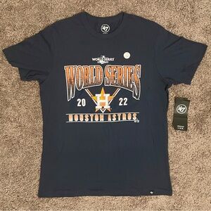 Houston Astros 2022 World Series Champions T-Shirt '47 Brand NWT Size M